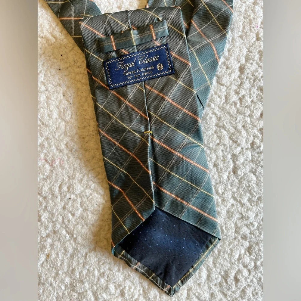 Royal Classic for Tom James Men’s Tie, dark green - Picture 4 of 4